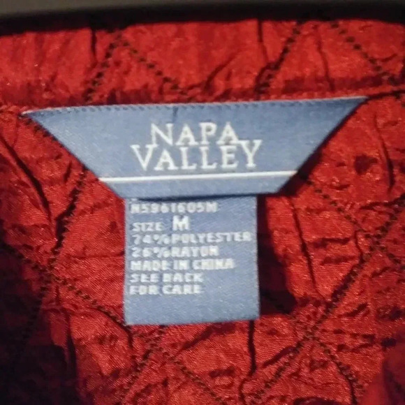 Nappa Valley Red Button up Jacket - Picture 4 of 5